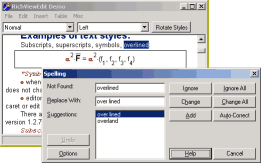 Addict Spell Check and Thesaurus 3 and TRichViewEdit