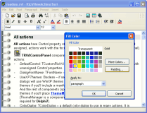 Main window of ActionTest Demo